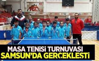 Masa tenisi turnuvası Samsun'da gerçekleşti