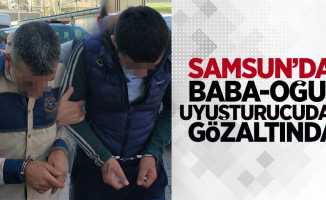 Samsun'da baba-oğul uyuşturucudan gözaltında