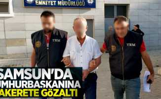 Samsun'da Cumhurbaşkanına hakerete gözaltı