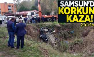 Samsun'da korkunç kaza! 2 ölü 2 yaralı