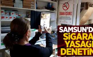 Samsun'da sigara yasağı denetimi