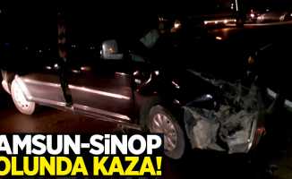 Samsun-Sinop yolunda kaza! 1 yaralı