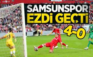 Samsunspor ezdi geçti! Maç sonucu Samsunspor 4-0 Kırklarelispor