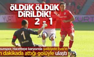 Öldük öldük dirildik! 2-1  Samsunspor, Hacettepe karşısında galibiyete İlyas’ın son dakikada attığı golüyle ulaştı