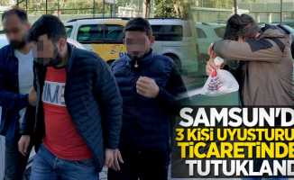 Samsun'da 3 kişi uyuşturucu ticaretinden tutuklandı