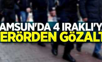 Samsun'da 4 Iraklı'ya terörden gözaltı