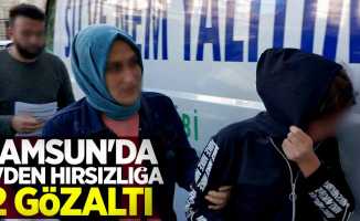 Samsun'da evden hırsızlığa 2 gözaltı