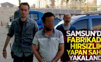 Samsun'da fabrikada hırsızlık yapan şahıs yakalandı