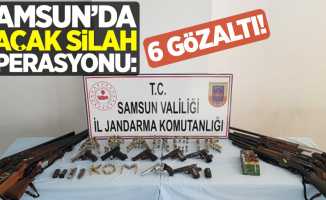 Samsun'da kaçak silah operasyonu: 6 gözaltı!