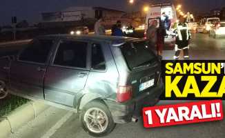 Samsun'da kaza: 1 yaralı!