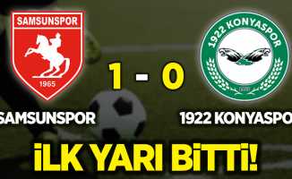 Yılport Samsunspor - 1922 Konyaspor İlk yarı bitti!