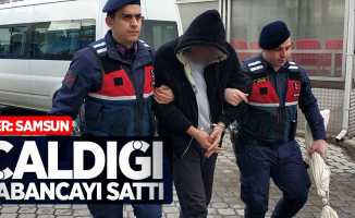 Samsun'da hırsız çaldığı tabancayı sattı