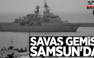 Savaş gemisi Samsun'da 