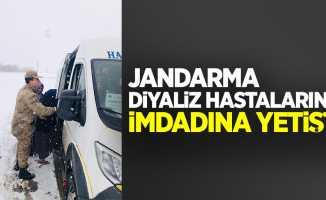 Jandarma diyaliz hastalarının imdadına yetişti