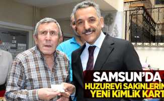 Samsun'da huzurevi sakinlerine yeni kimlik kartı
