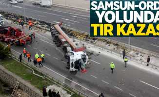 Samsun-Ordu yolunda tır kazası: 1 yaralı 