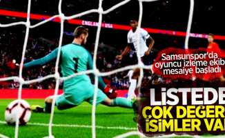 Samsunspor'da oyuncu izleme ekibi mesaiye başladı!  Listede çok değerli isimler var 