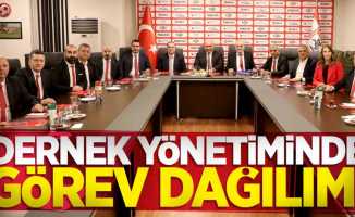 Samsunspor Kulübü Derneğinde yönetiminde görev dağılımı 