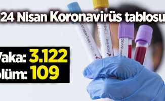 24 Nisan Koronavirüs tablosu
