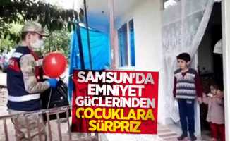 Samsun'da emniyet güçlerinden çocuklara sürpriz