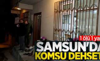 Samsun'da komşu dehşeti! 1 ölü 1 yaralı