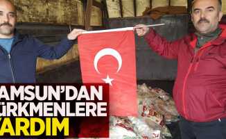 Samsun'dan Türkmenlere yardım