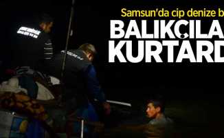 Samsun'da cip denize battı: Balıkçılar 2 kişiyi kurtardı