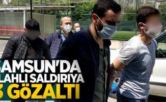 Samsun'da silahlı saldırıya 3 gözaltı