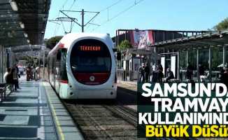 Samsun'da tramvay kullanımında büyük düşüş