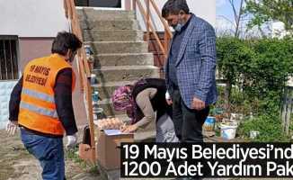 19 Mayıs Belediyesi’nden 1200 Adet Yardım Paketi