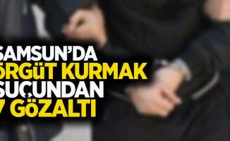 Samsun'da örgüt kurmak suçundan 7 gözaltı