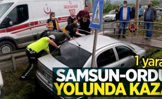 Samsun-Ordu yolunda kaza: 1 yaralı