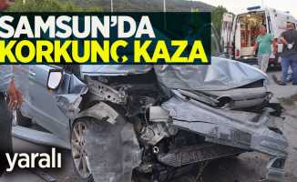 Samsun'da korkunç kaza ! 4 yaralı