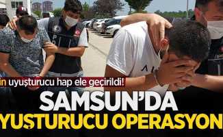 Samsun'da tarihi uyuşturucu operasyonunda 3 kişi adliyede