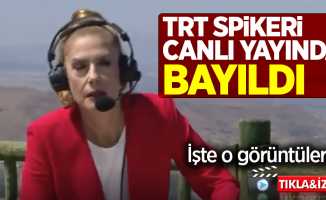 TRT spikeri canlı yayında bayıldı!