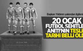 20 Ocak Futbol  Şehitleri Anıtı'nın  teslim tarihi belli oldu