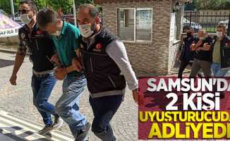 Samsun'da 2 kişi uyuşturucudan adliyede