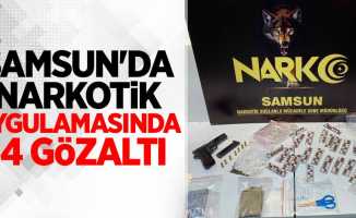 Samsun'da narkotik uygulamasında 14 gözaltı