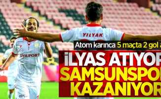 Atom karınca. 5 maçta 2 gol attı    İlyas atıyor  Samsunspor  kazanıyor  