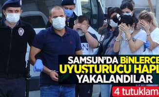 Samsun'da binlerce uyuşturucu hapla yakalandılar