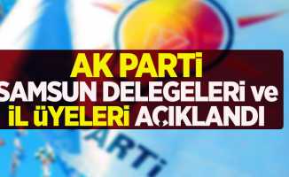 AK Parti Samsun delegeleri ve il üyeleri açıklandı