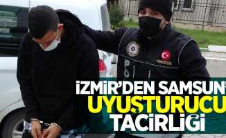 İzmir'den Samsun'a uyuşturucu tacirliği