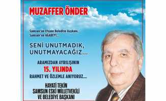 Muzaffer Önder'i anma mesajı...