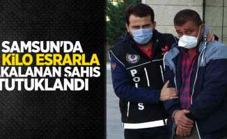 Samsun'da 12 kilo esrarla yakalanan şahıs tutuklandı