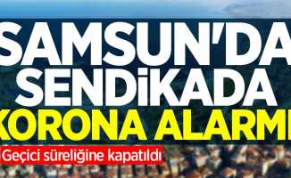 Samsun'da sendikada korona alarmı! Geçici süreliğine kapatıldı