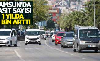 Samsun'da taşıt sayısı 1 yılda 17 bin arttı
