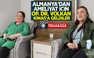 Almanya'dan ameliyat için Op. Dr. Volkan Kınaş'a geldiler