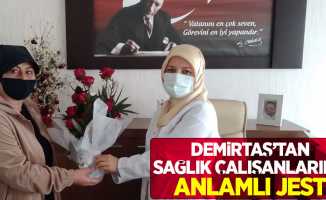 Demirtaş'tan sağlık çalışanlarına anlamlı jest