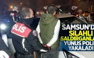 Samsun'da silahlı saldırganları Yunus polisi yakaladı