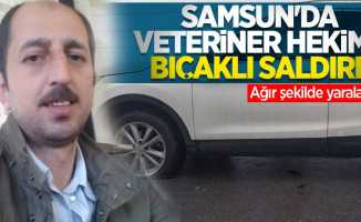 Samsun'da veteriner hekime bıçaklı saldırı! Ağır şekilde yaralandı